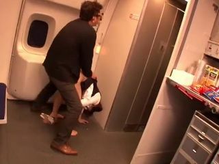 Fucking a XXX-rated Tokyo air hostess during a Nippon flight