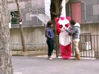 Japanese Nippon Mascot Girl Gets Fucked Hard by Two Men in Tokyo Porn XXX