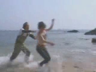 Wild sexcapades on public beach with perverted Japanese men and naughty Nippon girls
